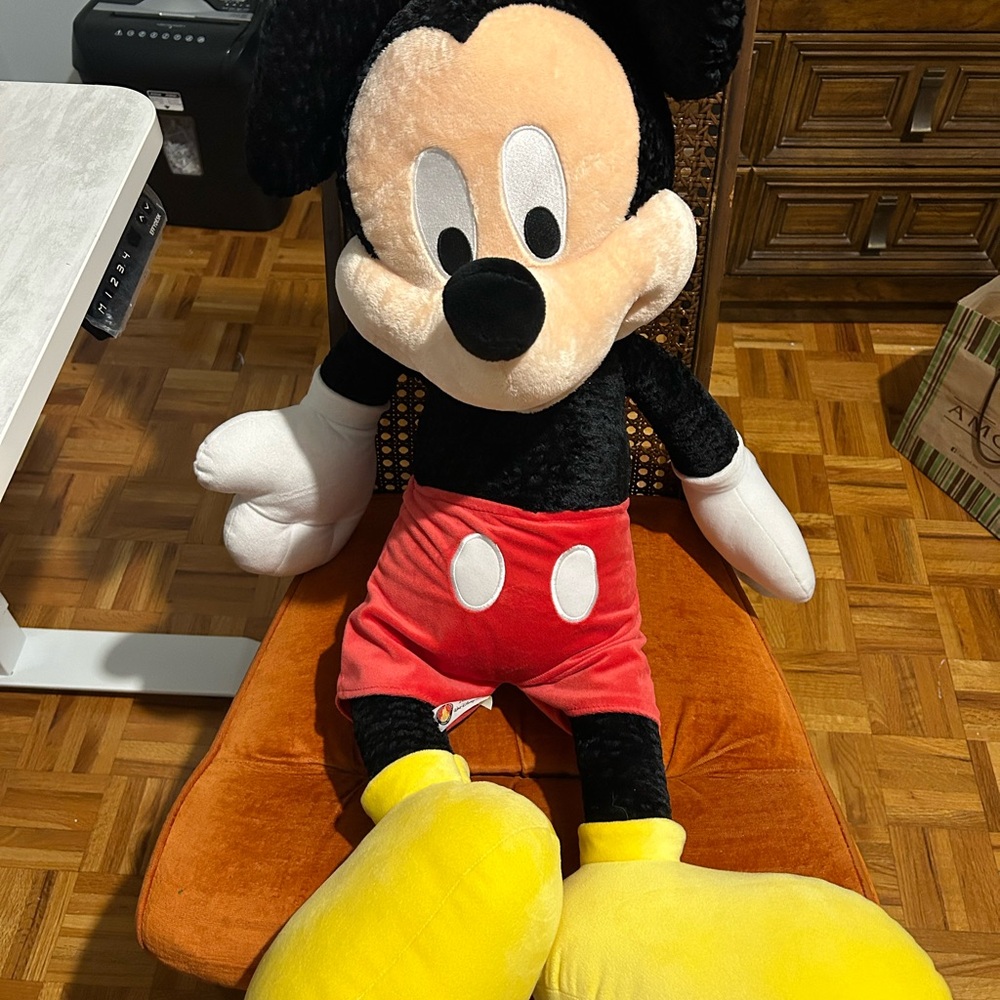 ❤️🖤💛 Disney Mickey Mouse Giant Plush Toy - Black, Red, Yellow
